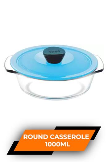 Treo Round Casserole With Microwavable Lid 1000ml