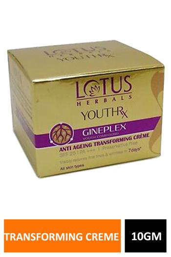 Lotus Youthrx A/g Transforming Creme 10gm
