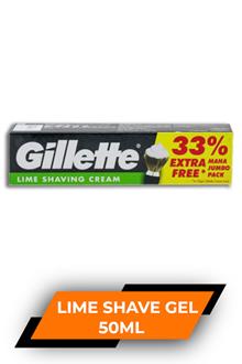 Gillette Shaving Cream Lime 93.1gm