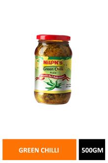 Nilons Green Chilli Pickle 500gm