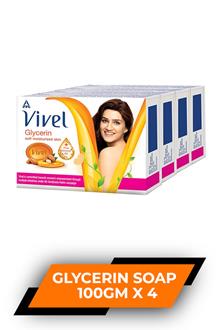 Vivel Glycerin Soap 100gm X 4