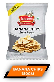 Jabsons Banana Chips Black Pepper 150gm
