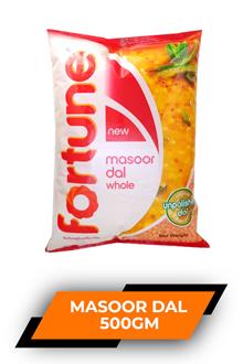 Fortune Masoor Dal Whole 500gm