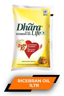 Dhara Ricebran Oil 1ltr