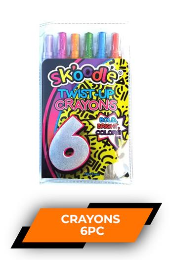 Skoodle 6 Twist Up Crayons Sk10392