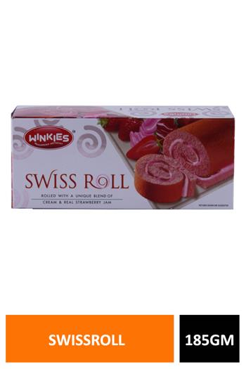 Winkies Swissroll Strawberry 185gm