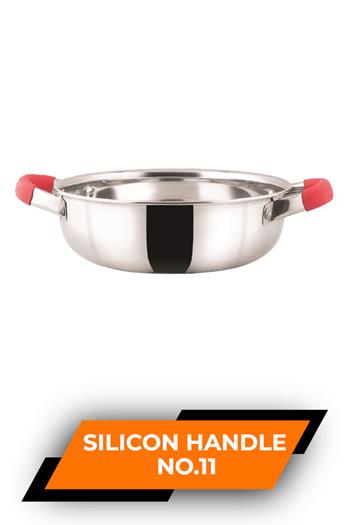 Coconut Stainless Steel Fusion Series Triply Kadai with Stainless