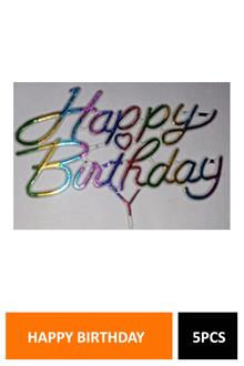 Cake Deco Happy Birthday 5pcs