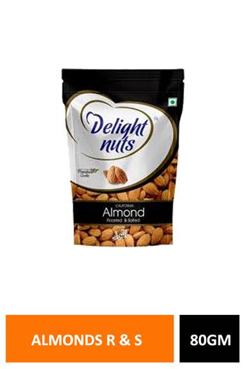 D Nuts Almonds R & Salted 80gm
