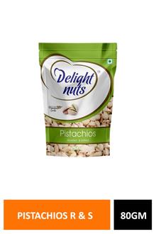 D Nuts Pistachios R & Salted 80gm