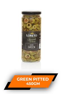 Loreto Olives Green Pitted 450gm