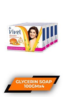 Vivel Glycerin Soap 100gm x4
