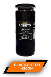Loreto Olives Black Pitted 430gm