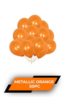Hb Metallic Balloon Orange 50pc