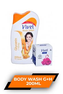Vivel Body Wash Glycerin+honey 200ml