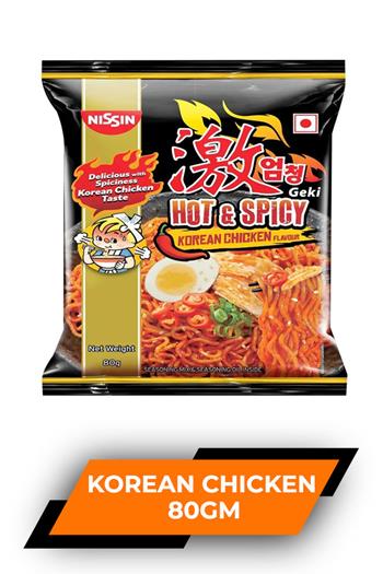 Nissin H&s Korean Chicken Noodles 80gm